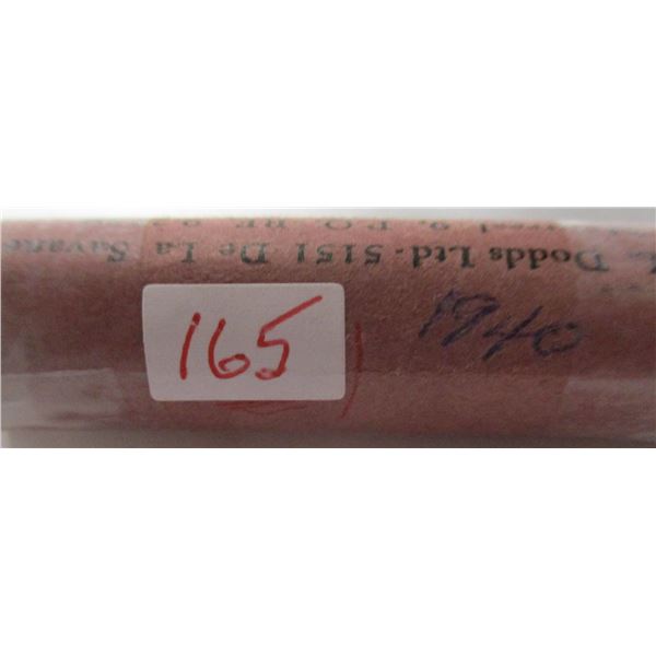 1940 ROLL OF 50 KING GEORGE VI CANADA PENNIES