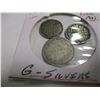 Image 5 : 1888 DIME, 1900 SILVER FIVE CENT & 1901 SILVER FIVE CENT CANADA VICTORIAN COINS