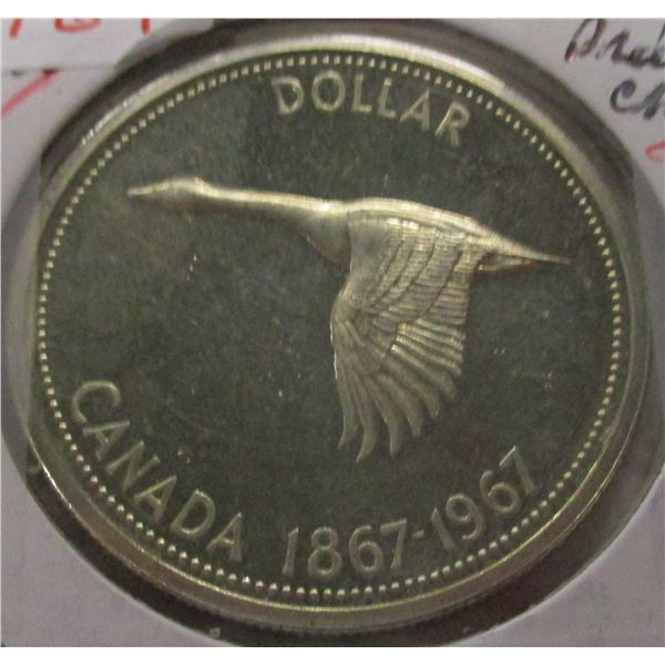 1967 PROOF CAMEO CANADA SILVER DOLLAR