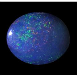3.08ct Australian Black Opal Doublet Full Fire (GEM-22595B)