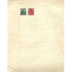 1910s Transvaal Hand Made Stamp Collection Album Page 2 Pieces (STM-0259)