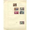 Image 1 : 1930s Trinidad Hand Made Stamp Collection Album Page 6 Pieces (STM-0258)