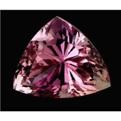 13.60ct Trillion Cut 100% Natural Pink Kunzite Appraisal Estimate $5440 (GEM-18179)