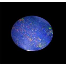2.39ct Australian Black Opal Doublet Full Fire (GEM-22602B)