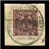 Image 1 : 1852 RARE Italy Modena 15c Postal Stamp Hi Grade On Paper With Full Cancel (STM-0191)