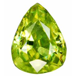 2.08ct Pear Natural Green Sphene Rainbow Spark  (GEM-20052)