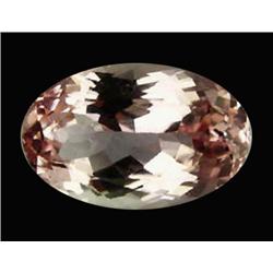 9.70 ct Flawless Oval Cut Natural Patroke Pink Kunzite Appraisal Estimate $7760 (GEM-17909)