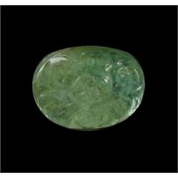 2.42ct. Stunning Green Beautiful Natural Carved Emerald  (GEM-22051)