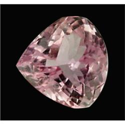 13ct Flawless Heart Shape Natural Imperial Pink Kunzite Appraisal Estimate $5200 (GEM-17860)