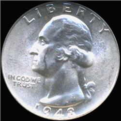 1948S Washington 25c Silver Quarter Coin Graded GEM (COI-6817)