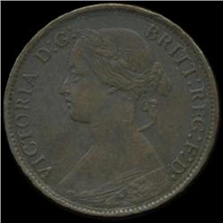 1862 Britain Victoria Farthing High Grade (COI-7058)