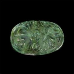 1.27ct. Stunning Green Beautiful Natural Carved Emerald  (GEM-22045)