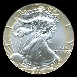 2004 US Silver Eagle Coin Graded MS70  (COI-4640)