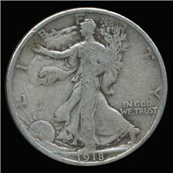 1918D Walking Liberty Half Dollar Better Grade (COI-6325)