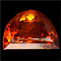 120.53ct AAA Orange Half Moon Cut Citrine (GEM-23162)