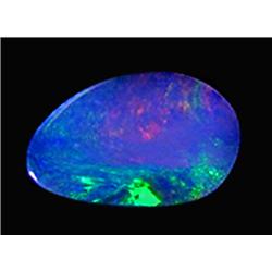 1.9ct Australian Black Opal Doublet Full Fire (GEM-22616B)