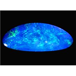 1.6ct Australian Black Opal Doublet Full Fire (GEM-22616C)
