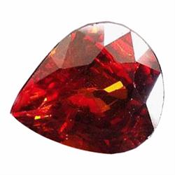 2.87ct Gorgeous Pear Top Orange Mandarin Spessartite Garnet Namibia Top Flash VVS (GEM-19527)