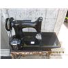 Image 1 : Antique Singer 221 Featherweight Sewing Machine with Pedal and Case
