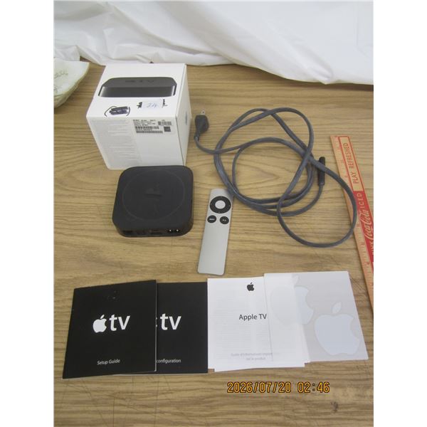 Apple TV Box with Accessories and Original Box