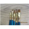 Image 3 : Set of 5 Robert Simmons Artist Paint Brushes
