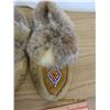 Image 3 : Hand Made Rabbit Fur Beaded Moccasins