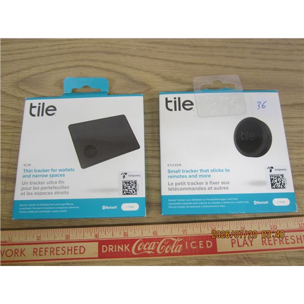 2 New in Package Tile Slim Trackers