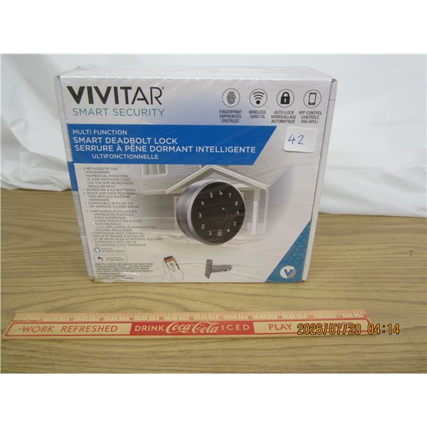 New in Package Vivitar Smart Security Dead Bolt Lock