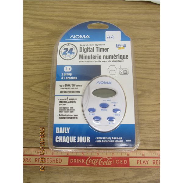 Noma Lamps Small Appliance Digital Timer New in Package