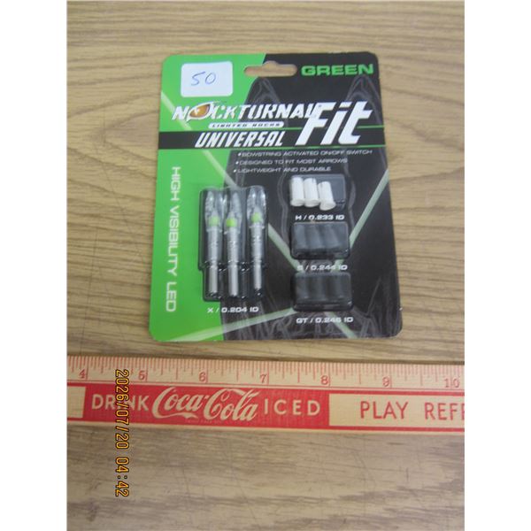 Green LED Lighted Universal Arrow Heads New in Package