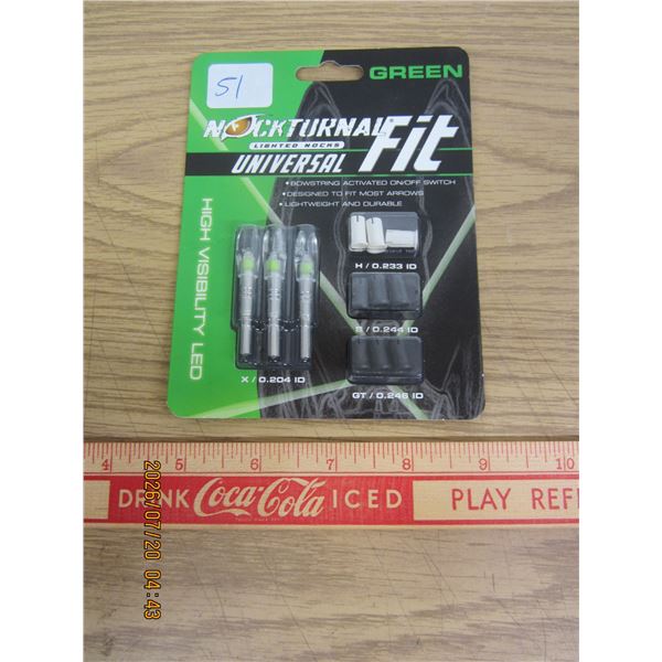 Green LED Lighted Universal Arrow Heads New in Package