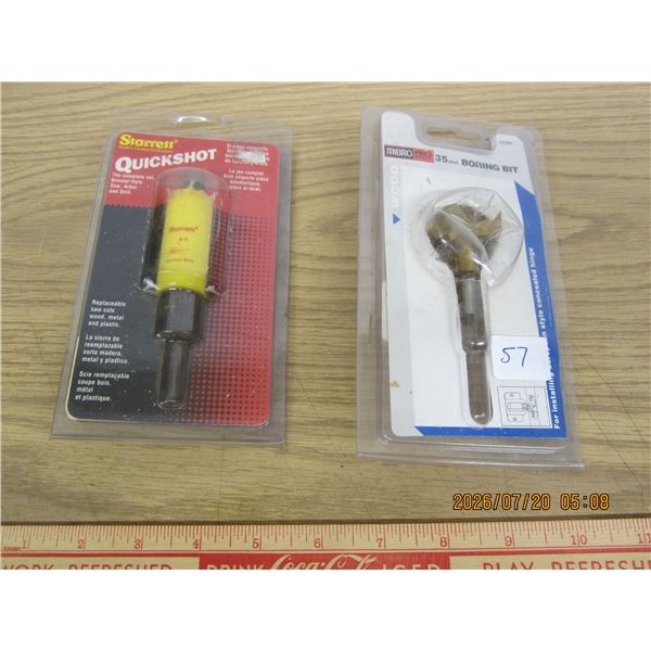 Sorrett Holesaw Bit with a Arbor and a Forsner Bit