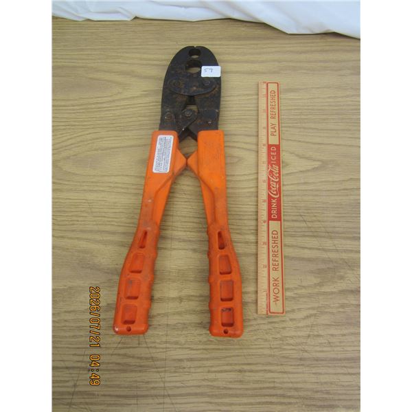 Shank Bite Pex Style Crimping Tool For Plastic Plumbing Water Line Good Working Order