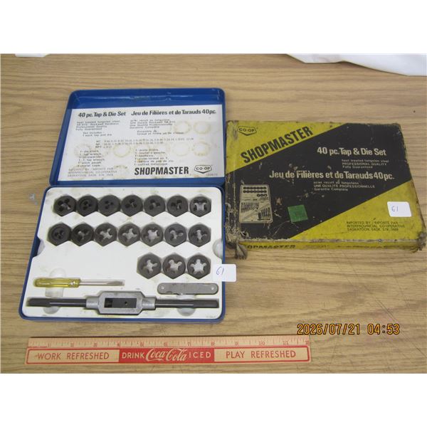 Shop Master 40 Piece Tap and Die Set Complete