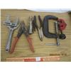 Image 1 : Lot of Hand Tools Facet Wrench, Pipe Cutter, Clamp, Allen Keys etc.