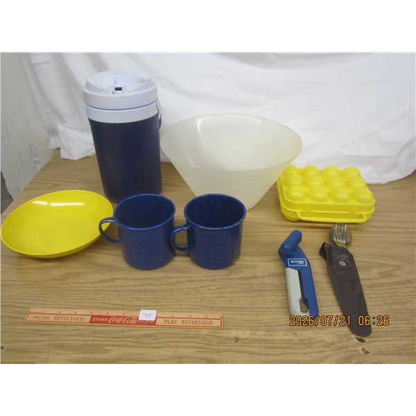 Lot of Camping Dishes
