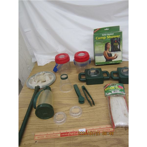 Mixed Lot of Camping Items Shower Ect.