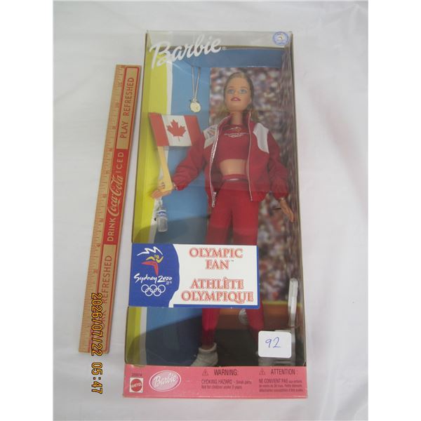 Vintage Olympic Fan Barbie Sydney 2000 Sealed in Box