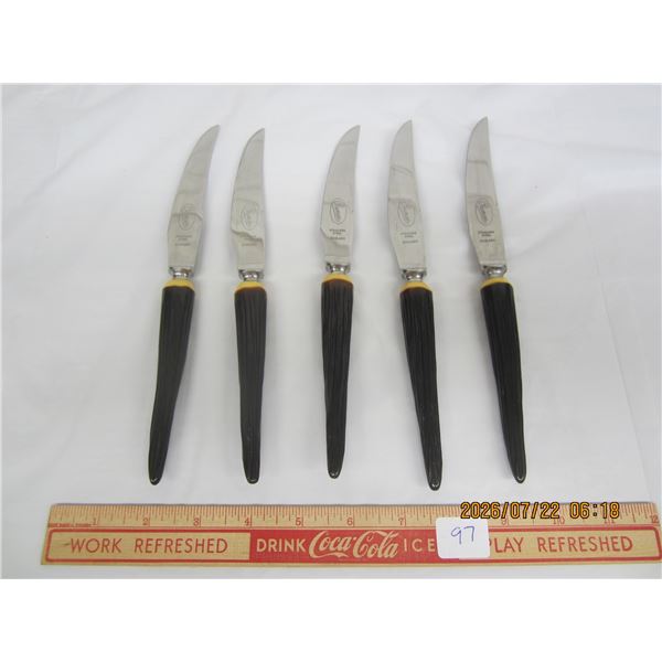 Set of Bone Handled Steak Knifes Made in England