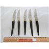 Image 1 : Set of Bone Handled Steak Knifes Made in England