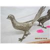 Image 2 : (2) Antique Metal Pheasant Statues Good Quality Originally Purchased From Birks