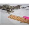 Image 4 : (2) Antique Metal Pheasant Statues Good Quality Originally Purchased From Birks