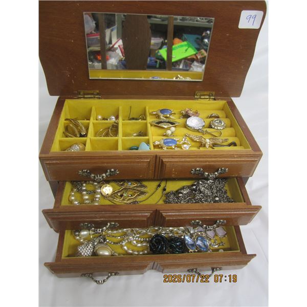 Estate Jewelry Box Full of Vintage Jewelry