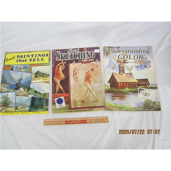 3 Antique Art Books