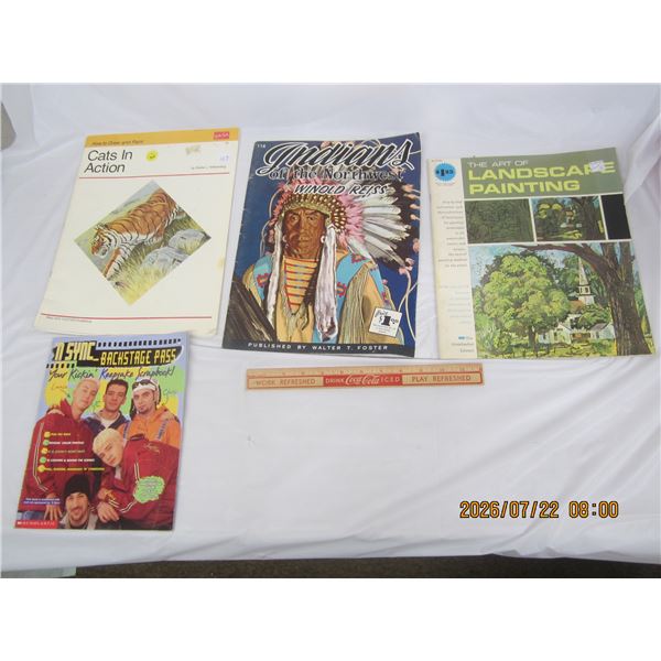 Lot of 4 Vintage Books NSYNC, Cats and More