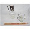 Image 1 : Vintage Mid Century Pitcher or Carafe and 2 Glasses