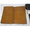 Image 4 : 2 Antique Wallets and One Change Purse All Leather