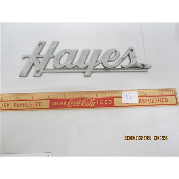 Antique Hayes Semi Truck Script
