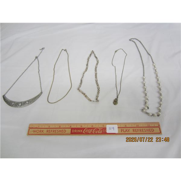 Lot of 5 Vintage Necklaces