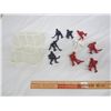 Image 1 : Lot of Vintage Hockey Players and Nets for Tabletop Hockey Game
